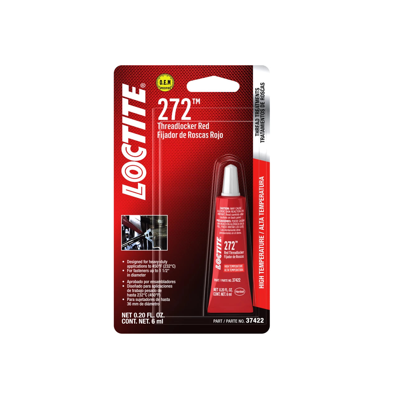 Loctite 272™ Threadlocker Red - 50 ML