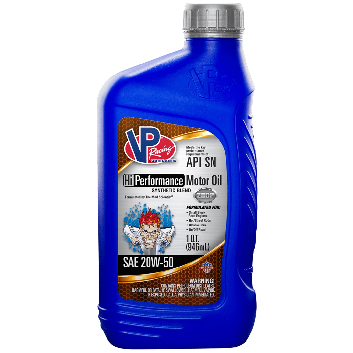 VP: 20W50 Engine Oil – VP Hi-Performance Synthetic Blend Motor Oil - Quart