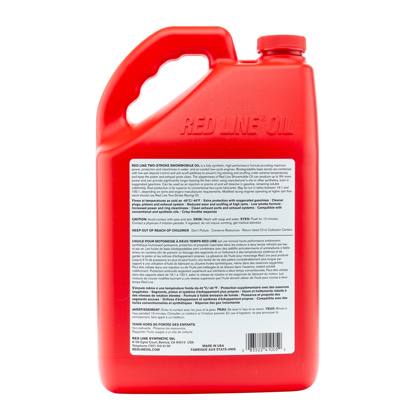 RedLine: Two-Cycle Snowmobile Oil - gallon