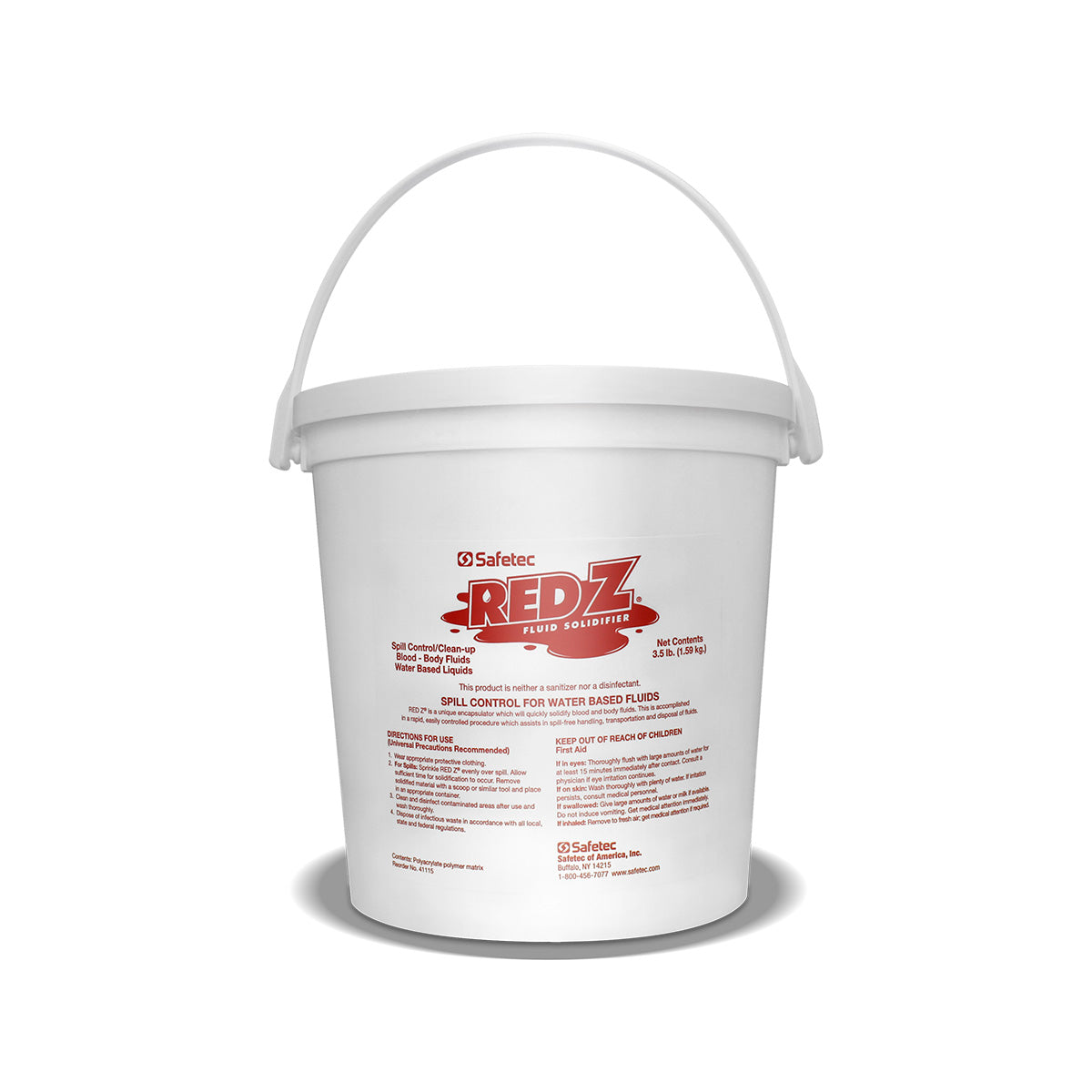 SafeTec - Red Z® Spill Control Solidifier Buckets - 3.5lb data-zoom=