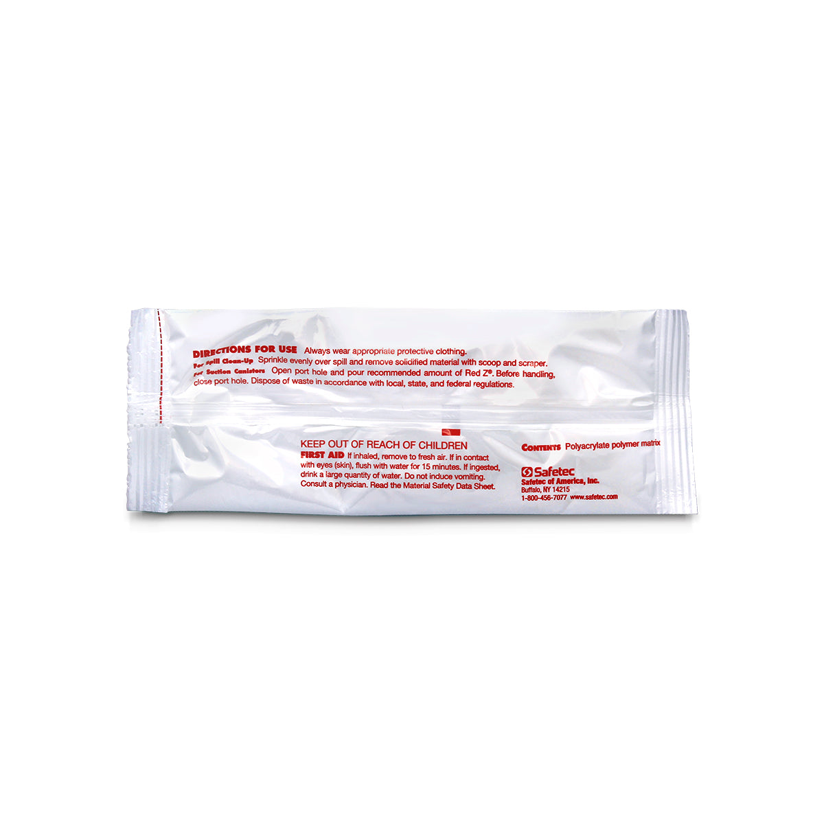 SafeTec - Red Z® Spill Control Solidifier Single Use Pouch - 2oz. data-zoom=