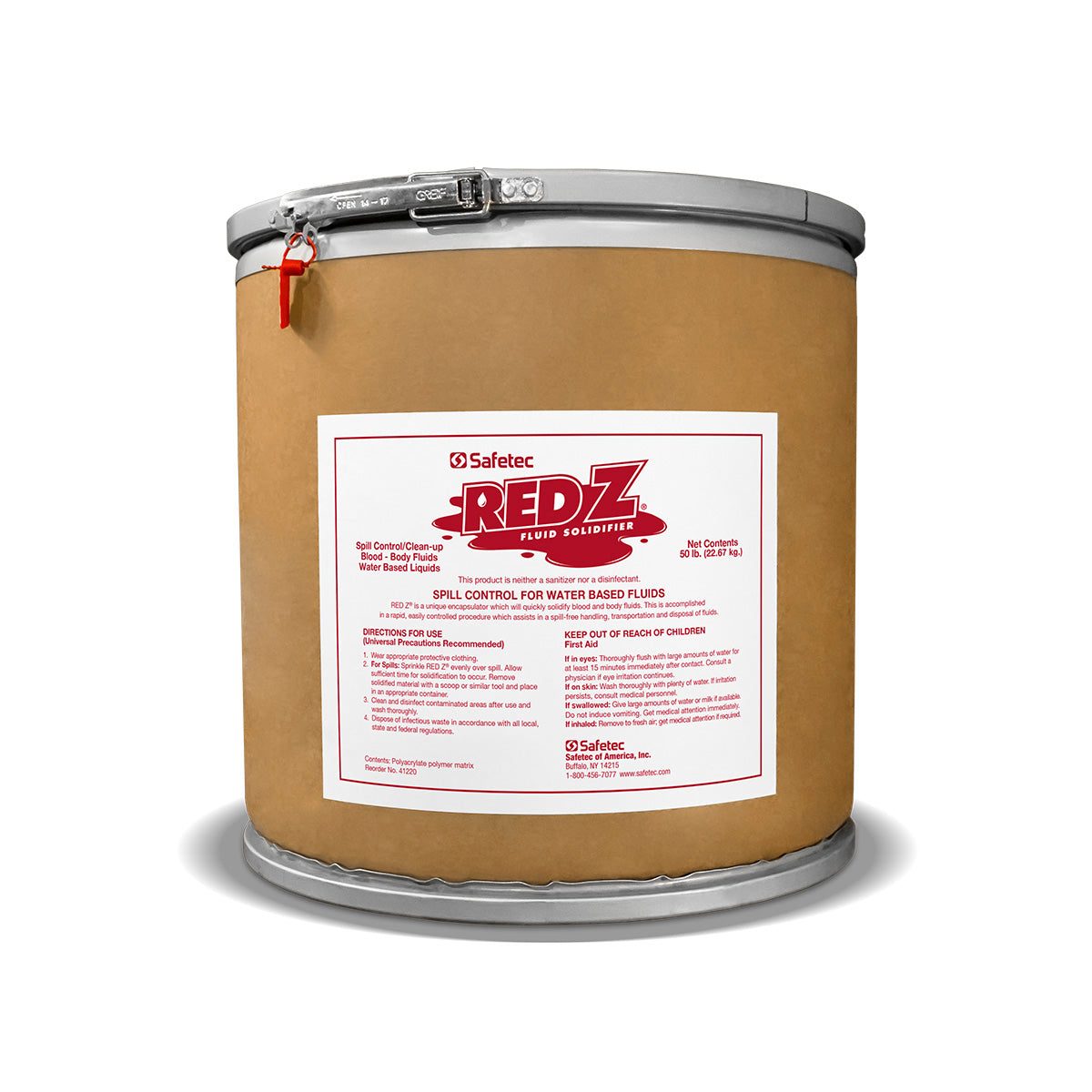 SafeTec - Red Z® Spill Control Solidifier Buckets - 50lb. data-zoom=