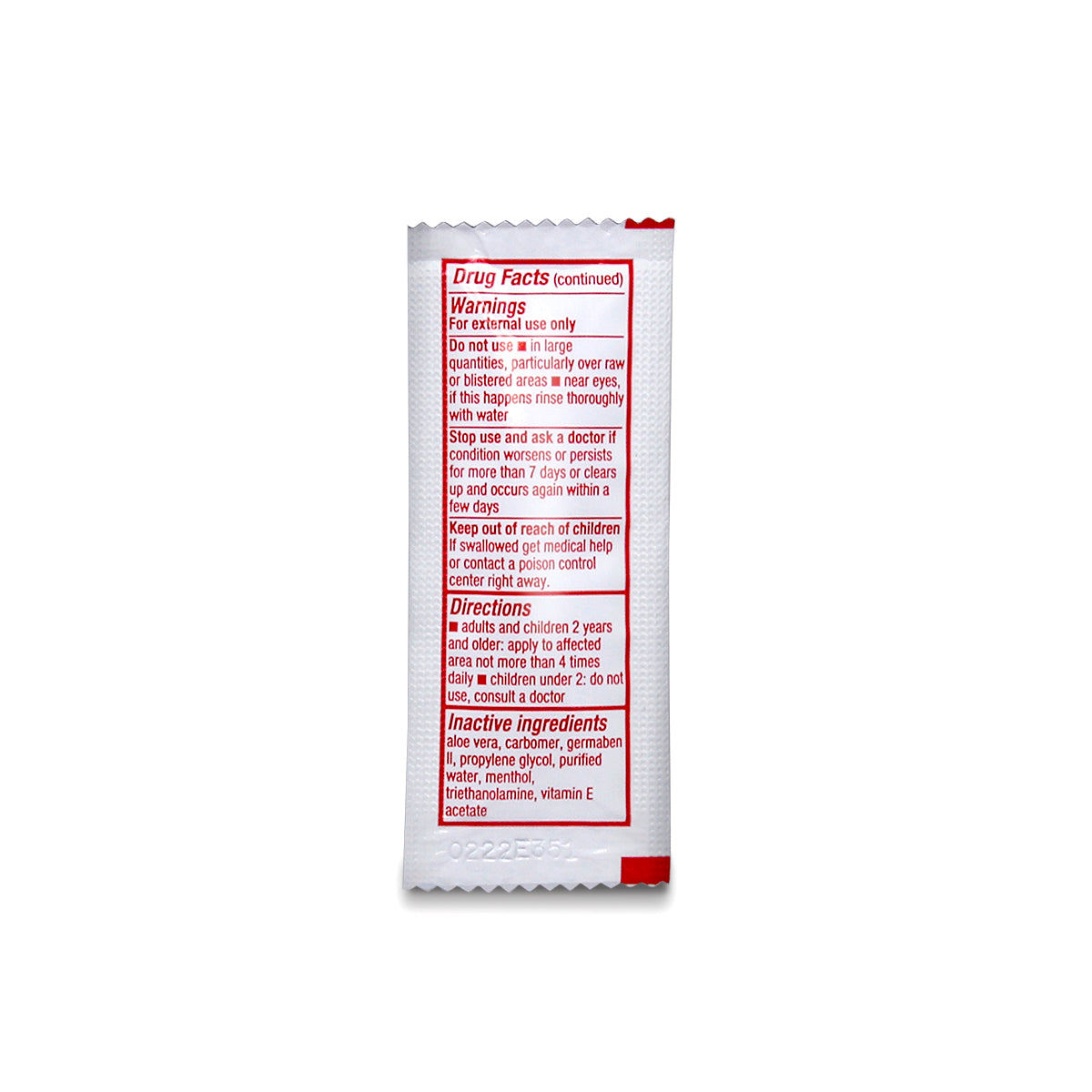 SafeTec - Burn Gel - 0.125oz. pouch