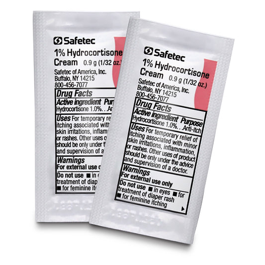 SafeTec - Hydrocortisone Cream (1%) - 0.9g Pouch