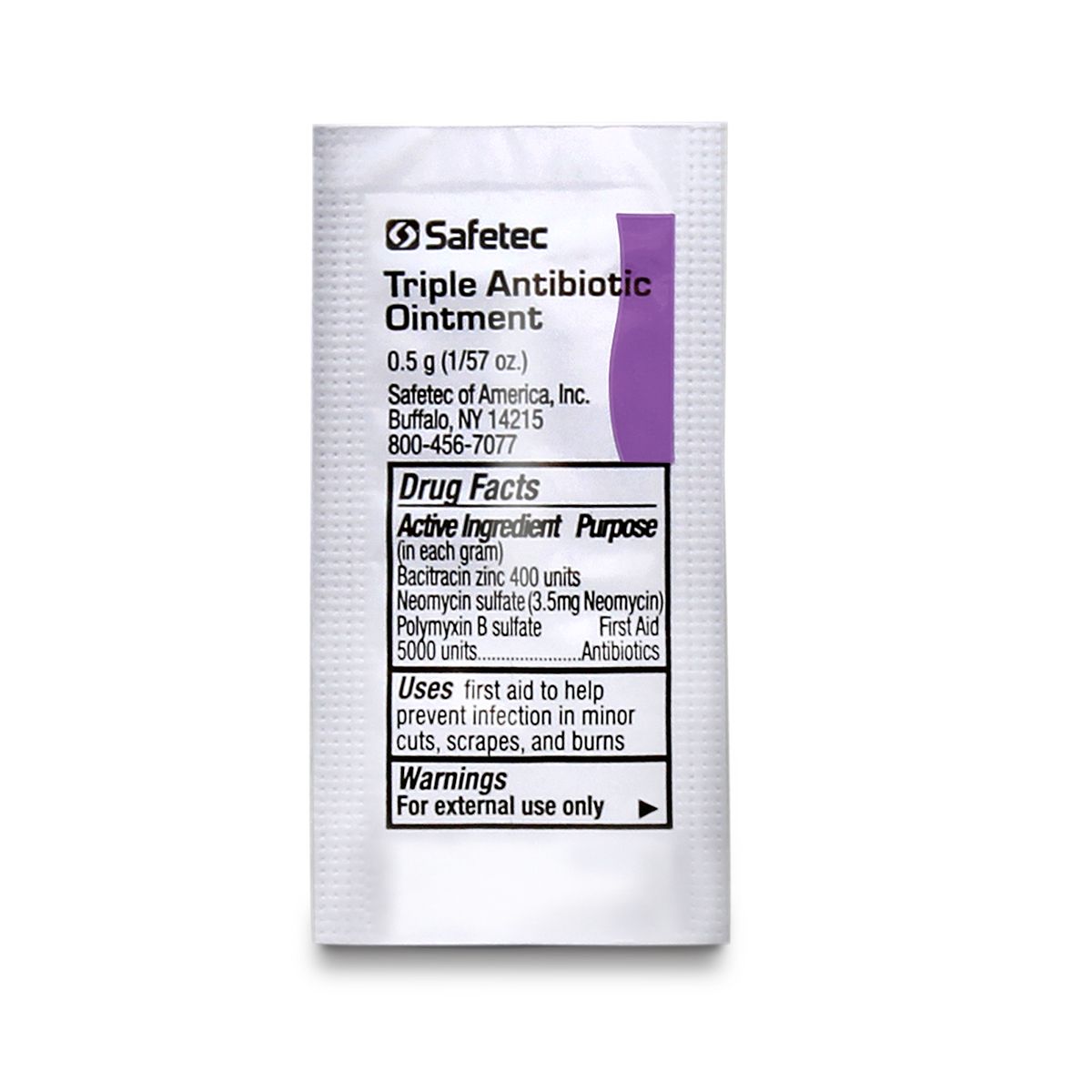 SafeTec - Triple Antibiotic Ointment - 0.5g Pouch (Bulk) data-zoom=