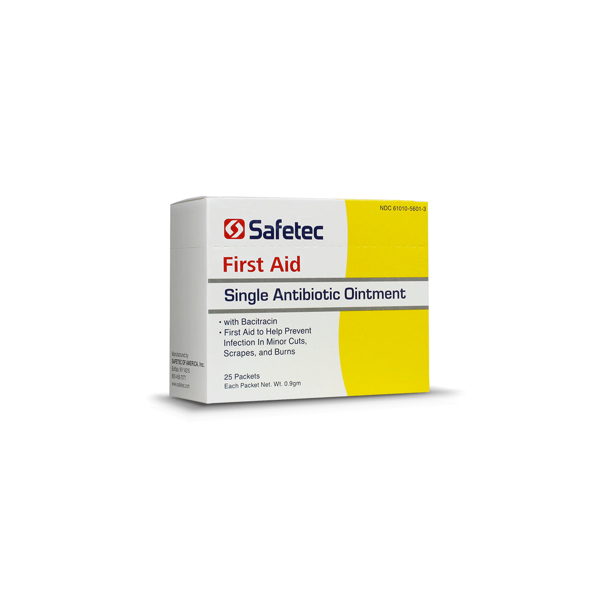 SafeTec - Single Antibiotic Ointment (Bacitracin)- .9g pouch