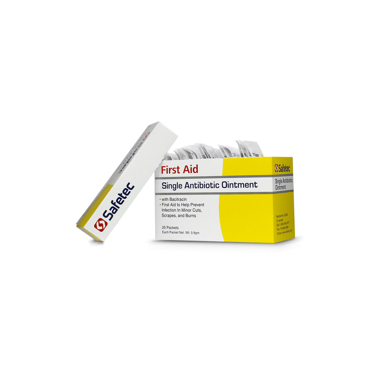 SafeTec - Single Antibiotic Ointment (Bacitracin)- .9g pouch