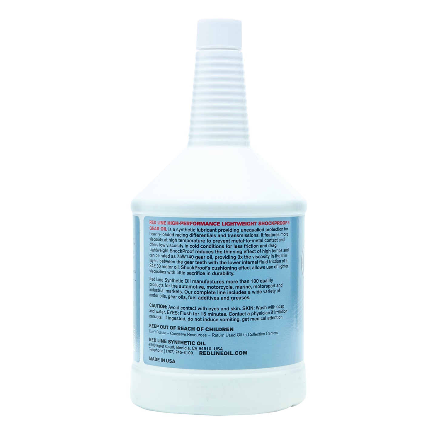 RedLine: Light Weight Shock Proof Gear Oil - quart