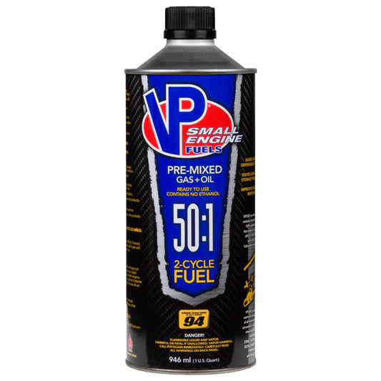 VP: 50:1 Premixed 2-Cycle Small Engine Fuel - 8/1 Quarts