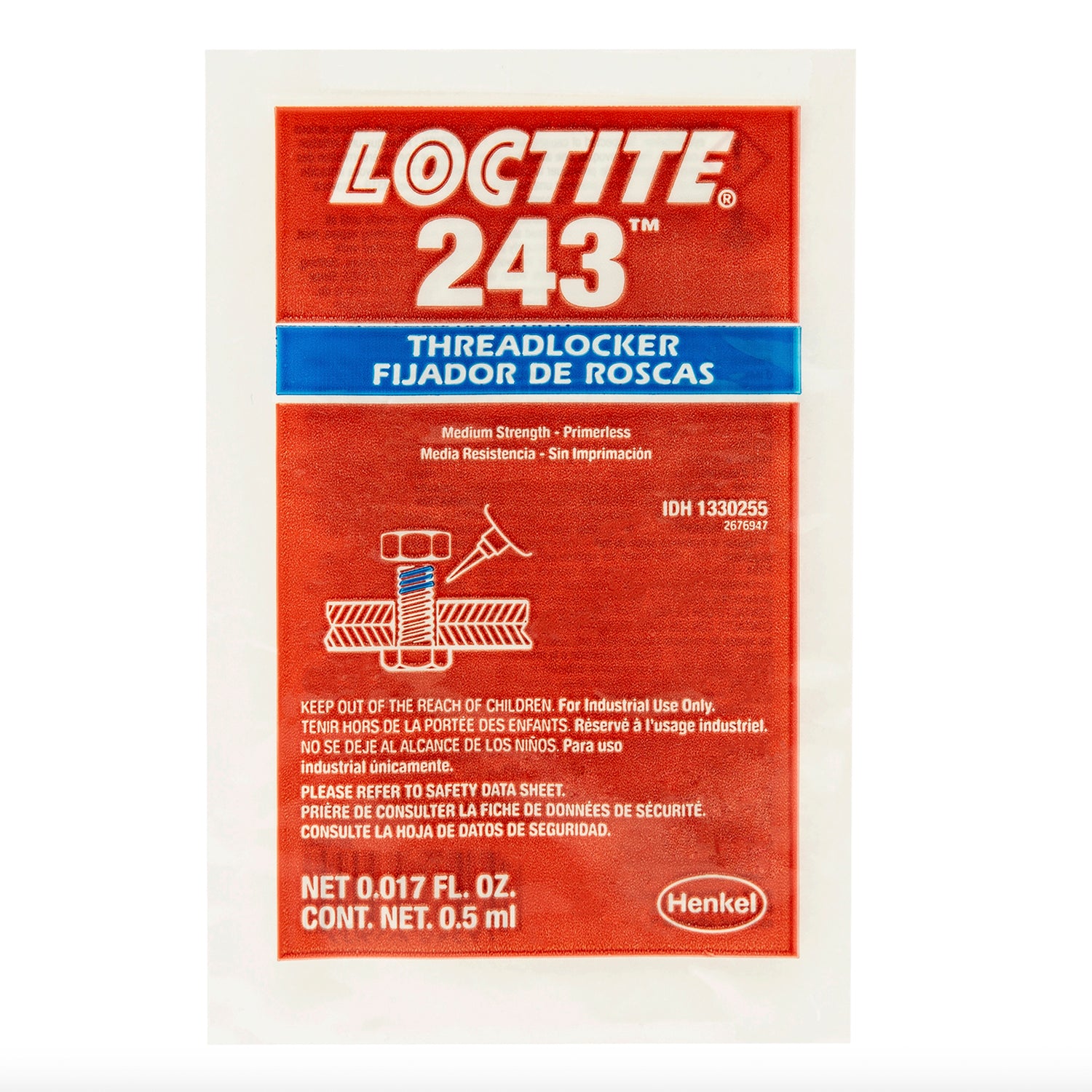 Loctite Threadlocker 243™ - Surface Insensitive Blue - .5 ML data-zoom=