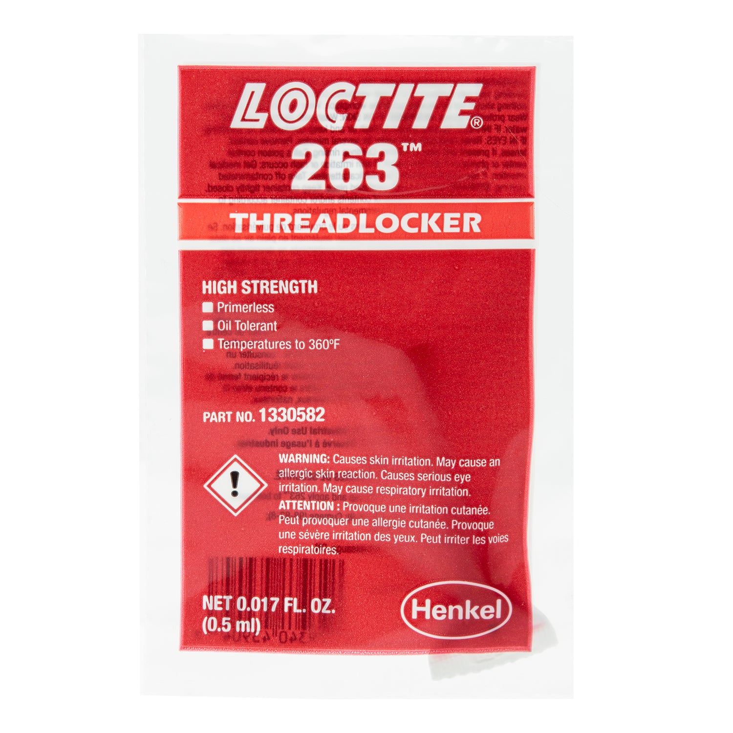 Loctite Threadlocker 263™ - Surface Insensitive Red - .5 ML data-zoom=