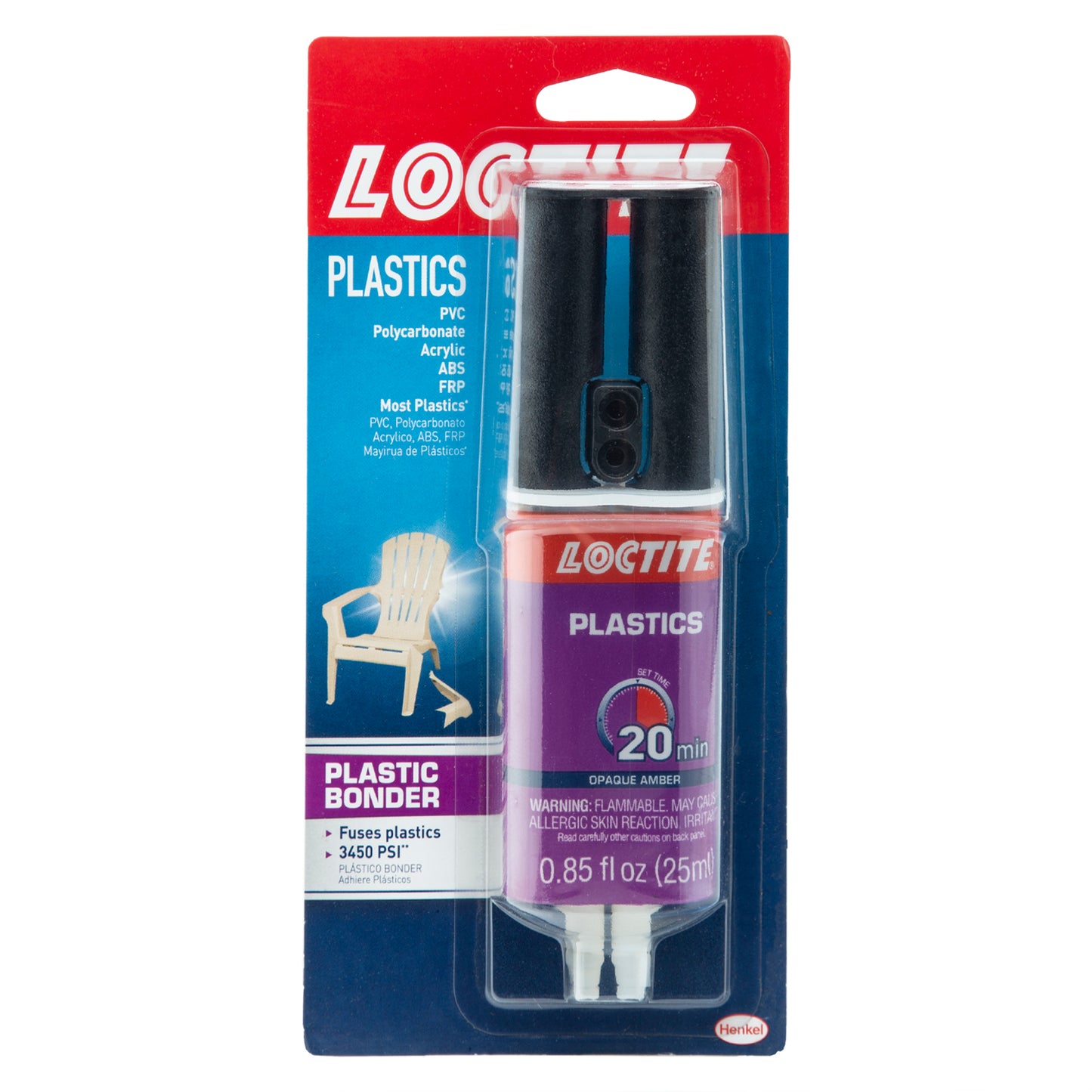 Loctite Plastic Bonder Syringe - 25 ML