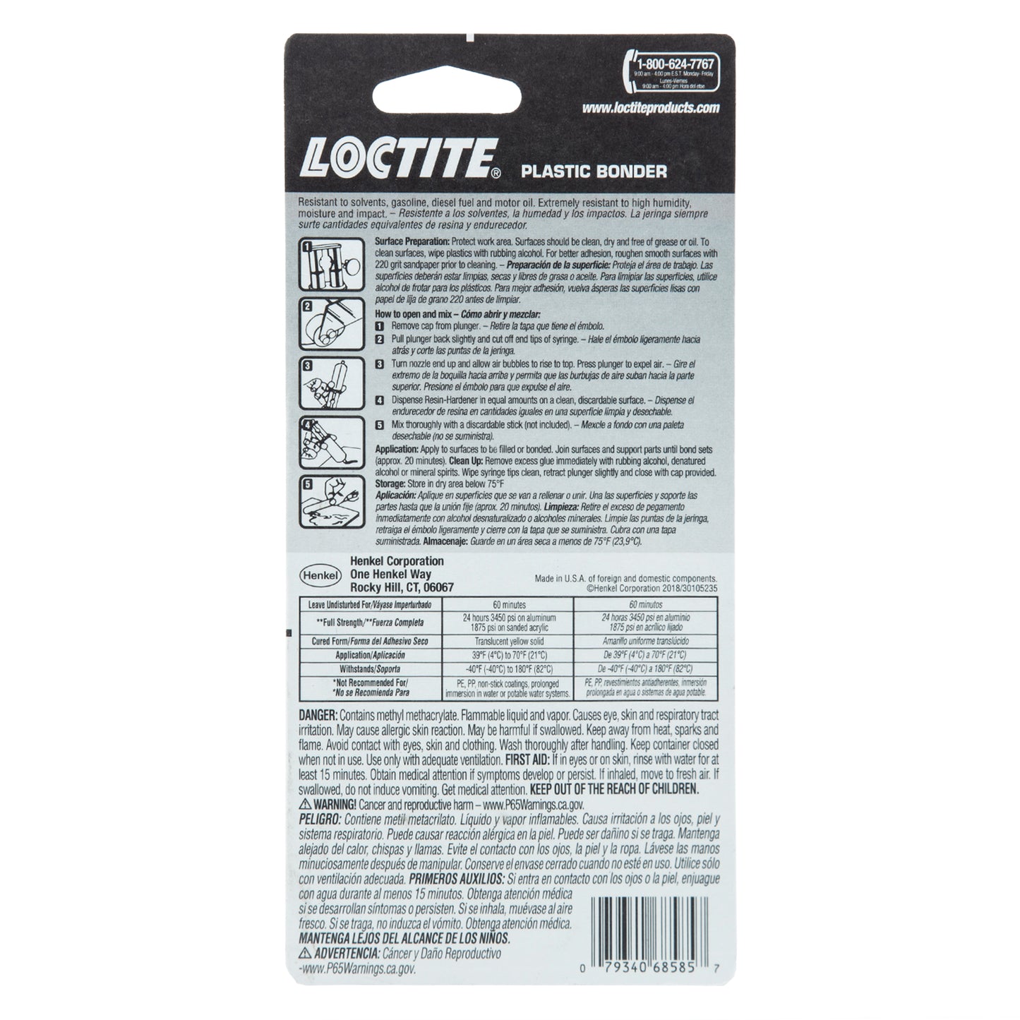 Loctite Plastic Bonder Syringe - 25 ML