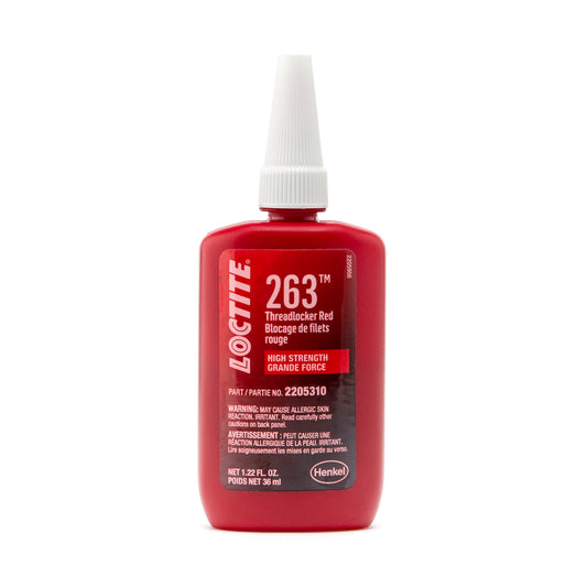 Loctite 263™ Threadlocker Red, Surface Insensitive - 36 ML