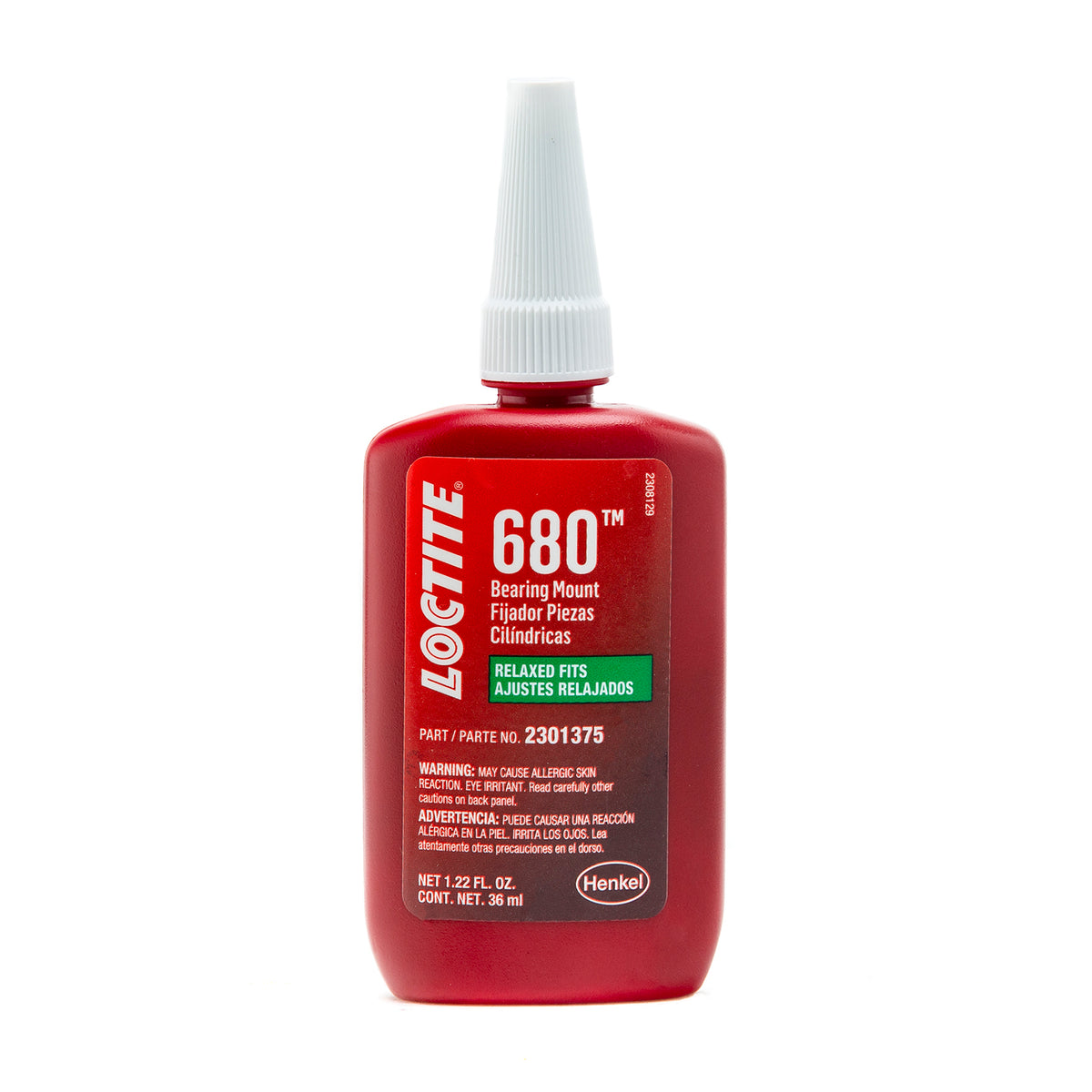 Loctite Bearing Mount 680™ Relaxed Fits 36 ML bottle R/A Hoerr