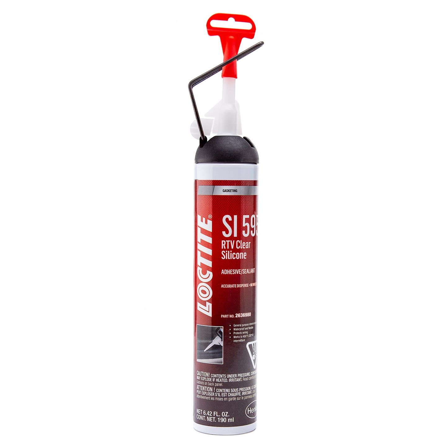 Loctite RTV Clear Silicone Adhesive/Sealant - 190 ML