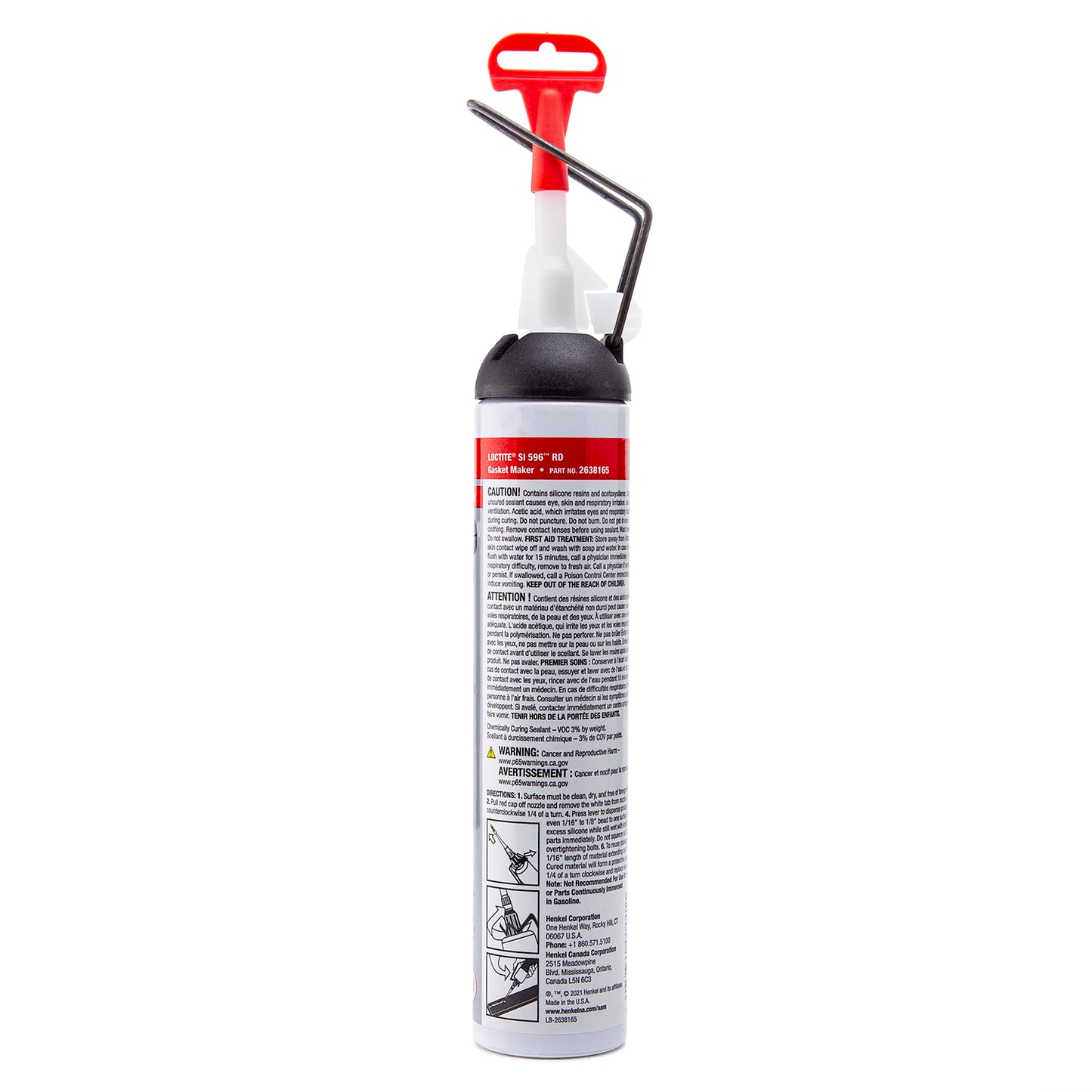 Loctite 596 RTV Red Silicone - Sensor-Safe/Hi-Temp - 190 ML