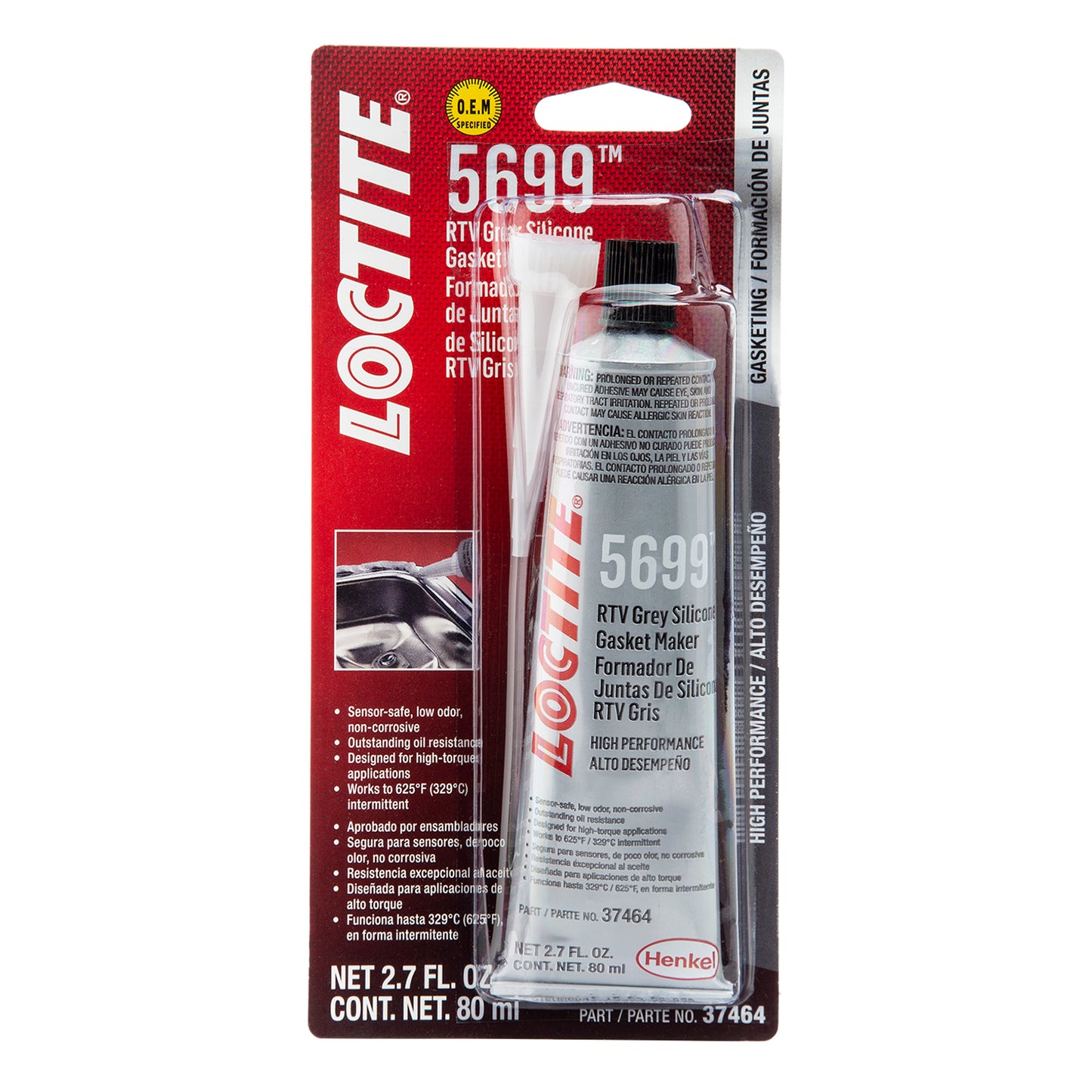 Loctite RTV 5699™ Grey High Performance Silicone - 80 ML