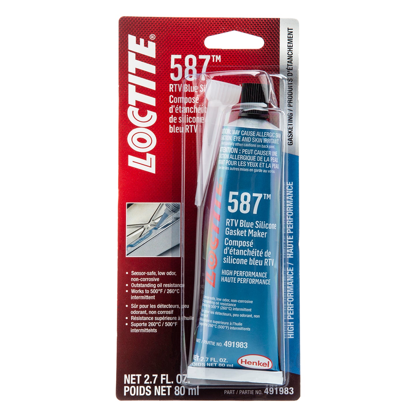 Loctite RTV 587™ Blue High Performance Silicone - 80 ML