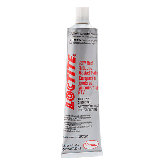 Loctite 596 RTV Red Silicone - Sensor-Safe/Hi-Temp - 80 ML