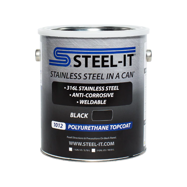 Steel-It: Black Polyurethane Topcoat 1 Gallon data-zoom=