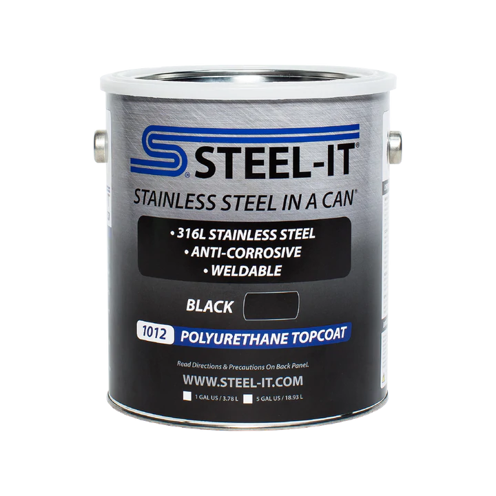 Steel-It: Black Polyurethane Topcoat 1 Gallon